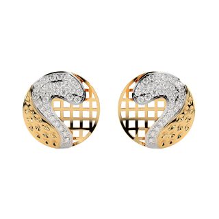 Jokia Round Diamond Stud Earrings